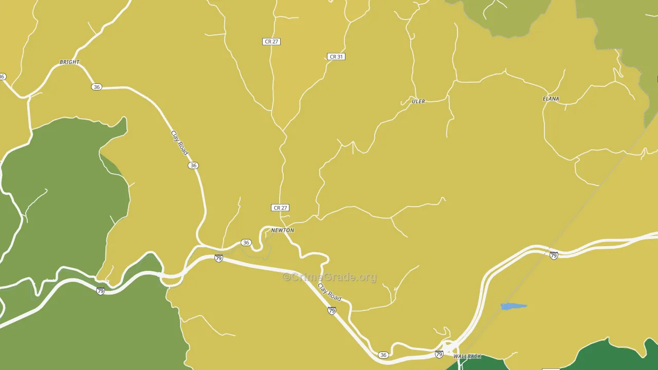 25266, WV Map of Drug-Related Crime Rates