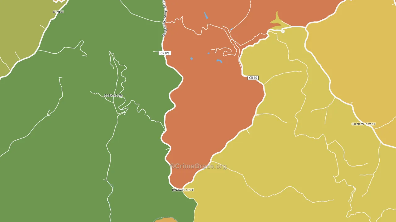 25651, WV Map of Drug-Related Crime Rates