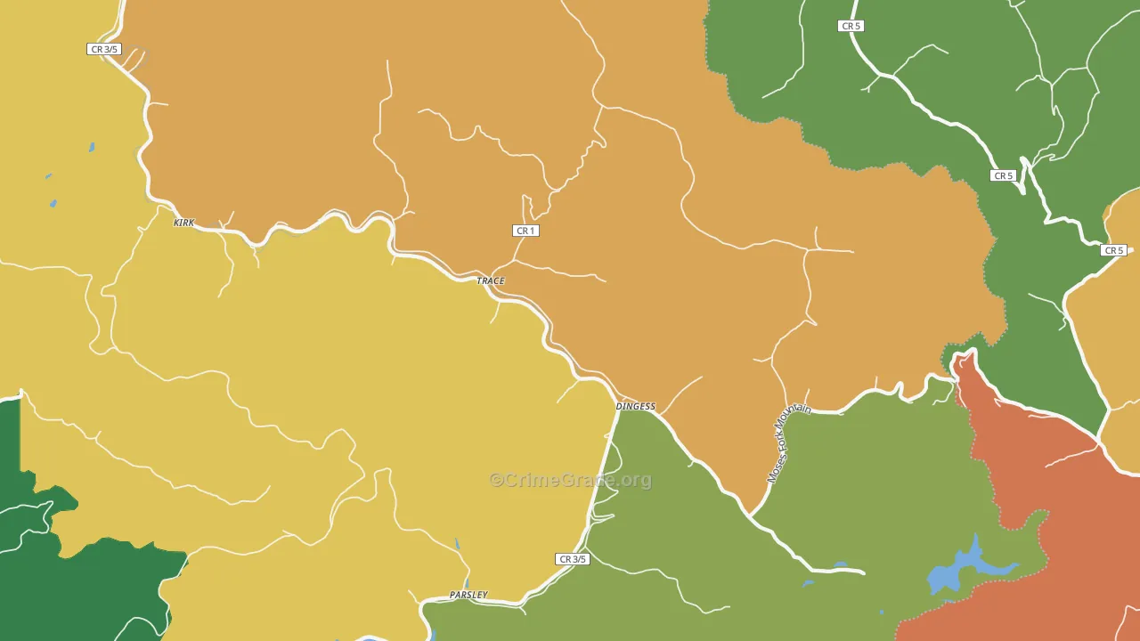 25671, WV Map of Drug-Related Crime Rates