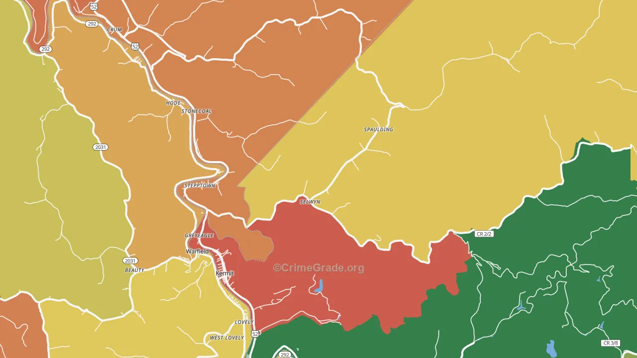 25674, WV Map of Drug-Related Crime Rates