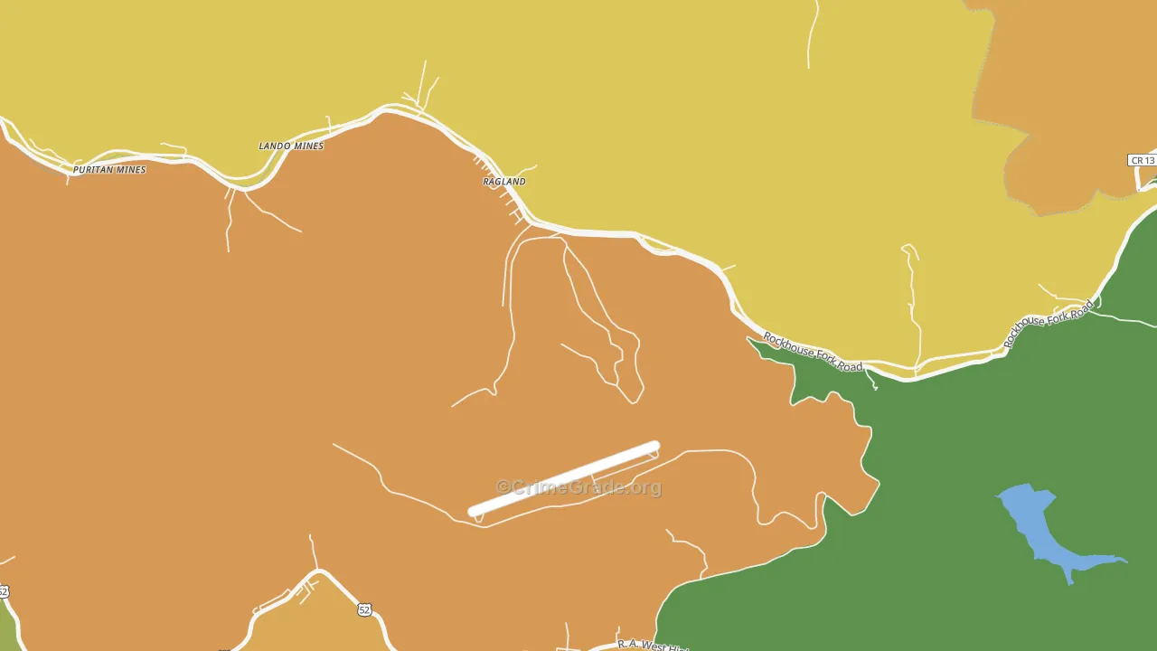 25690, WV Map of Drug-Related Crime Rates