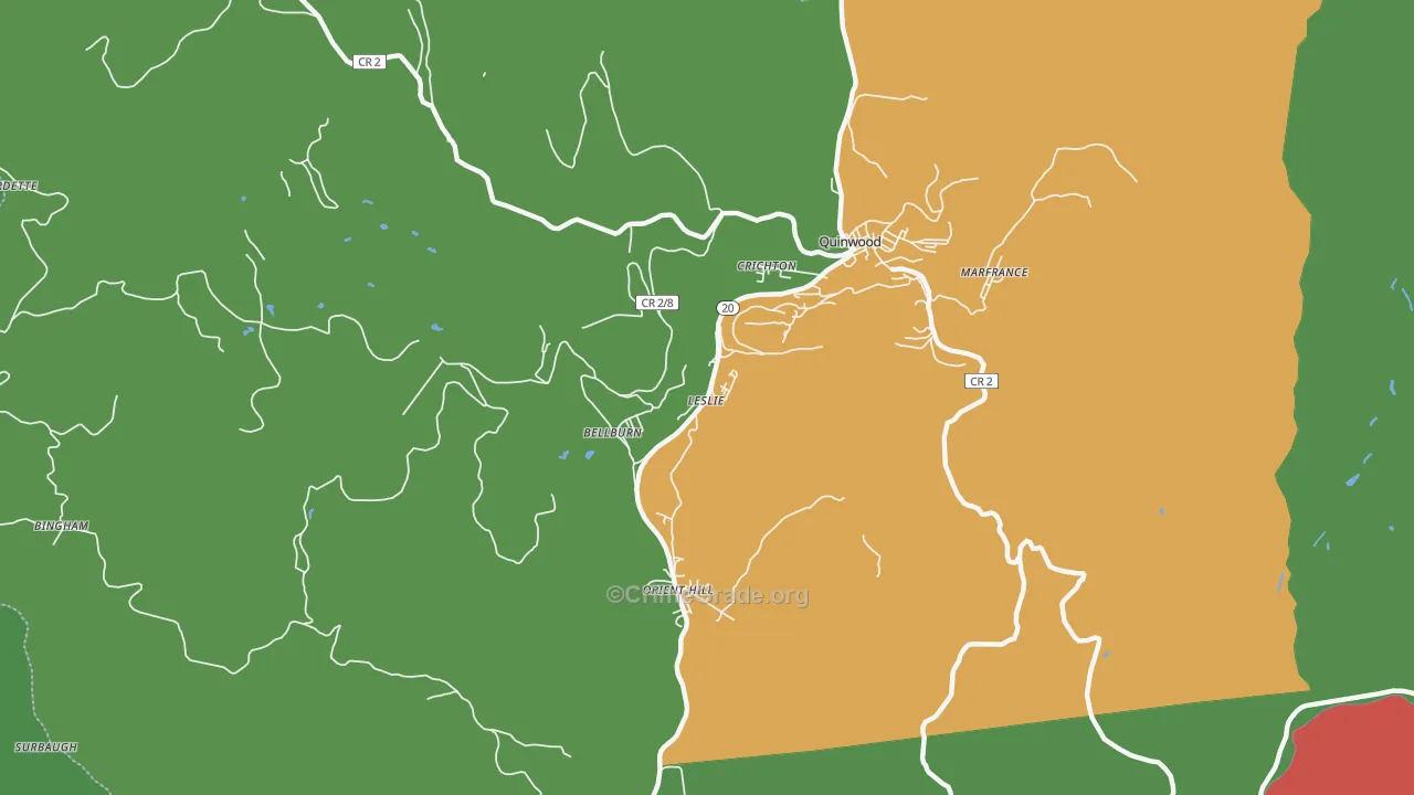 25972, WV Map of Drug-Related Crime Rates