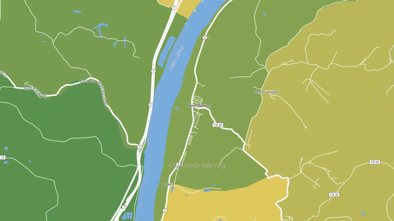 26030, WV Map of Drug-Related Crime Rates