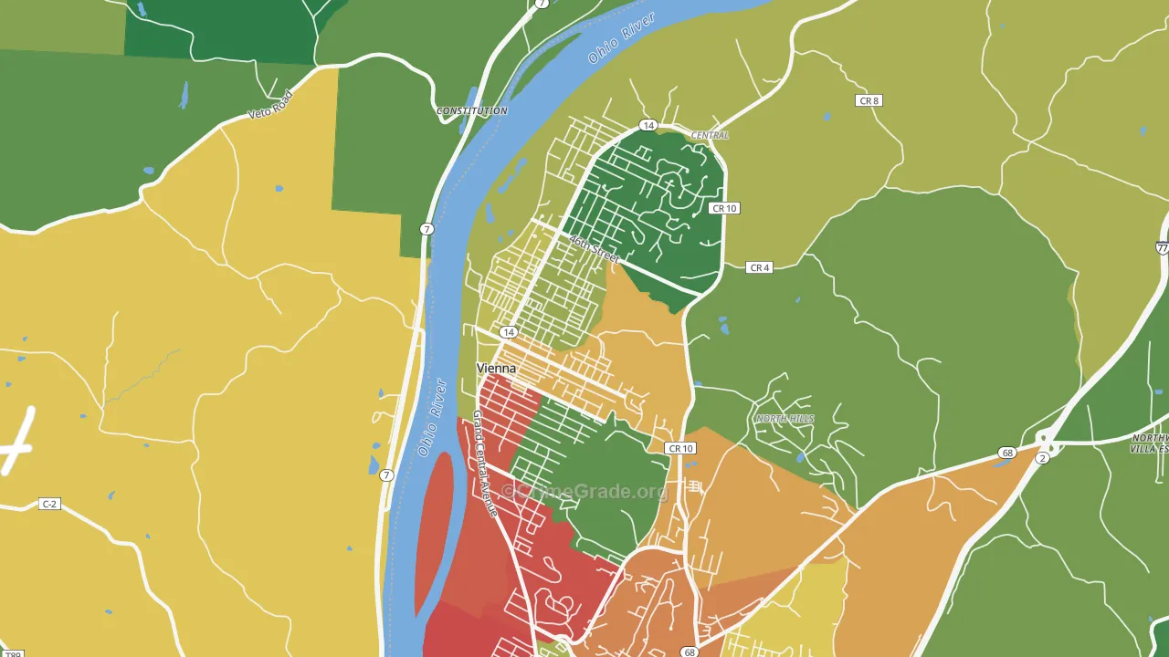 26105, WV Map of Drug-Related Crime Rates
