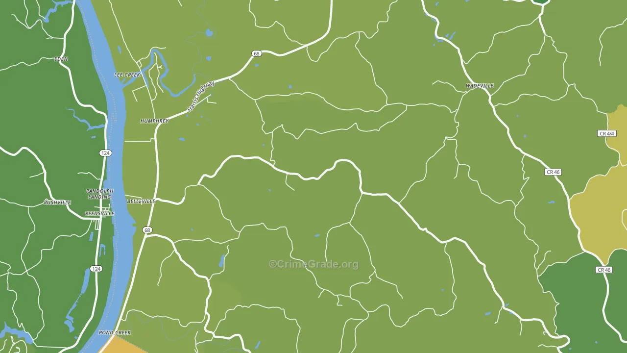 26133, WV Map of Drug-Related Crime Rates