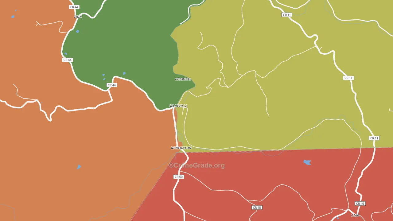 26236, WV Map of Drug-Related Crime Rates