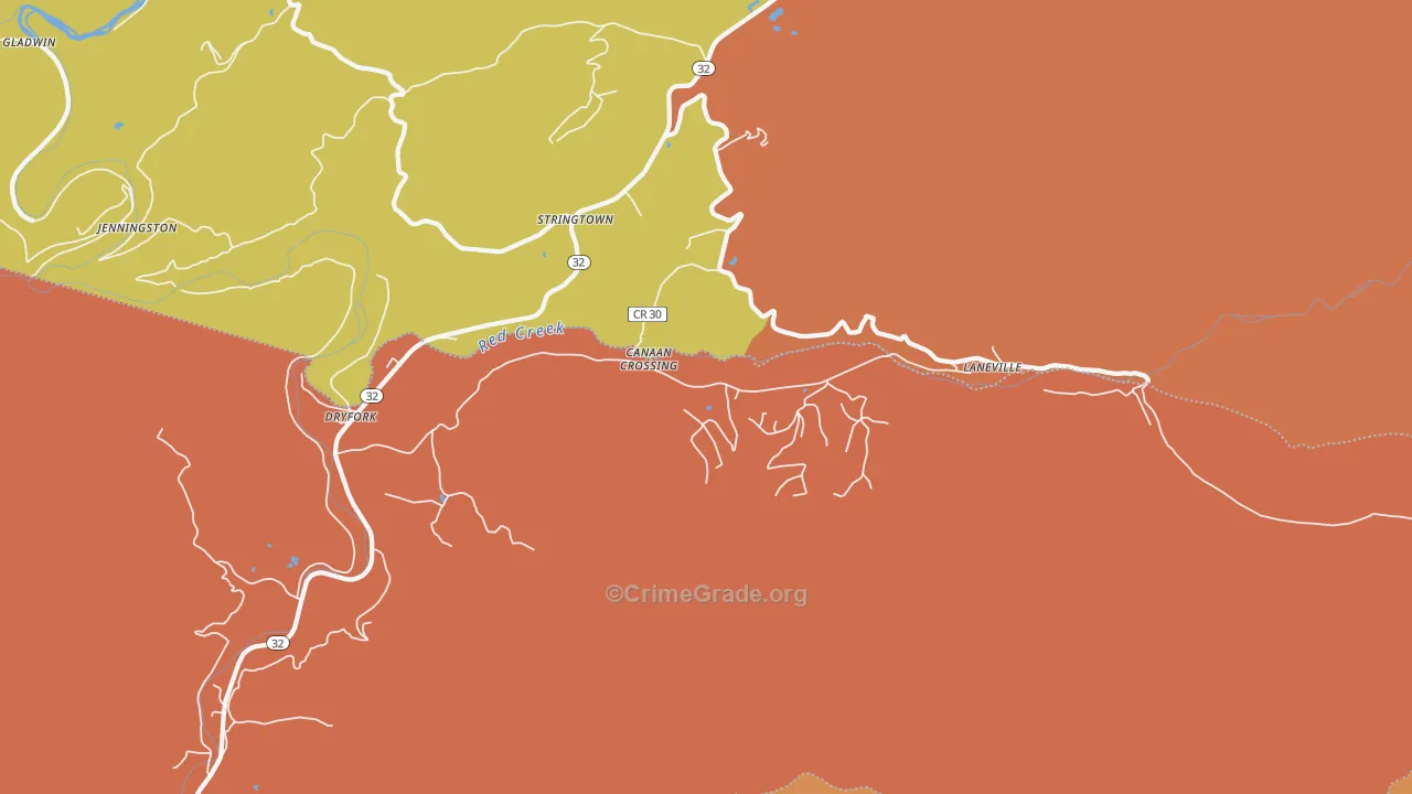 26263, WV Map of Drug-Related Crime Rates