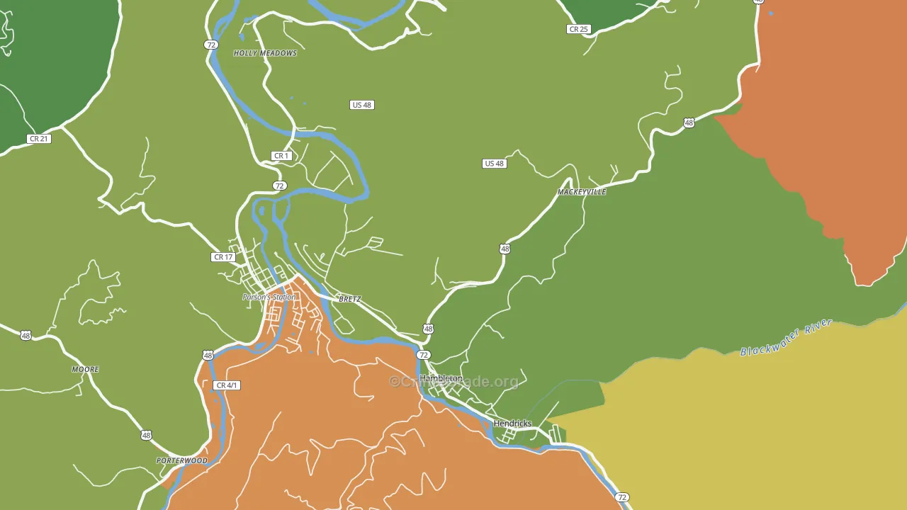 26269, WV Map of Drug-Related Crime Rates