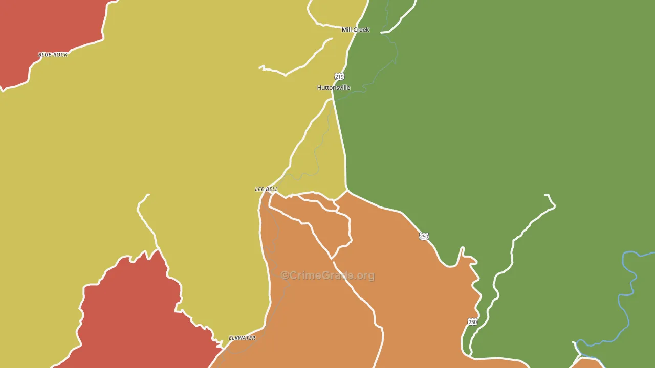 26273, WV Map of Drug-Related Crime Rates