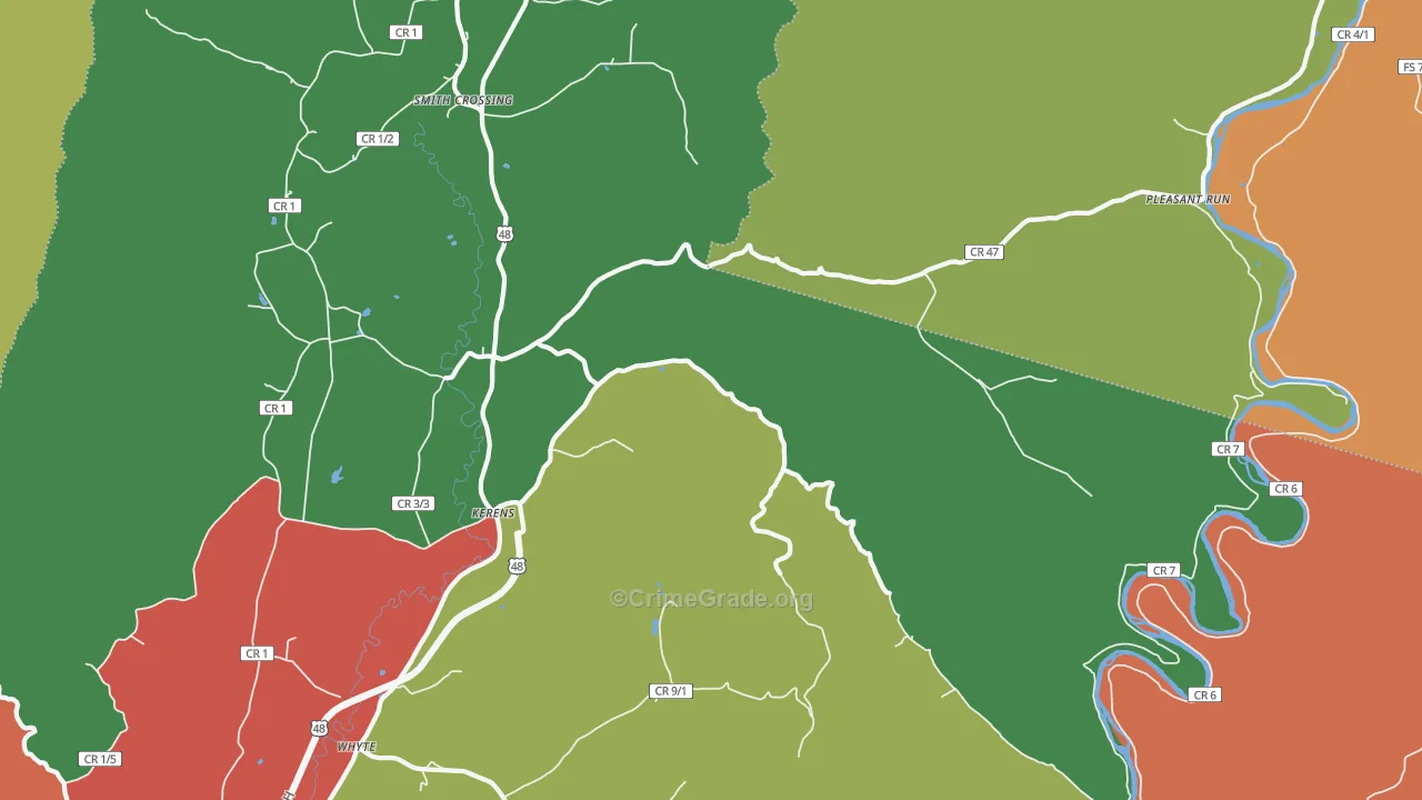 26276, WV Map of Drug-Related Crime Rates
