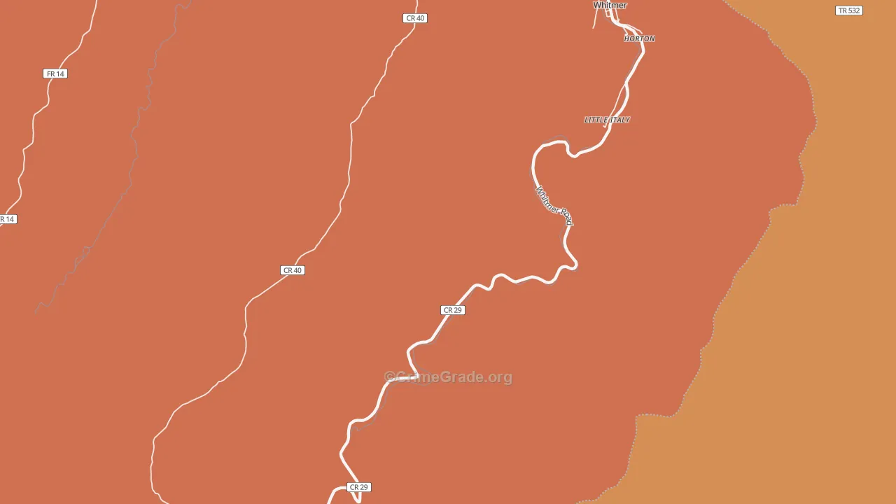 26296, WV Map of Drug-Related Crime Rates