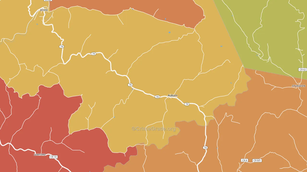 26325, WV Map of Drug-Related Crime Rates