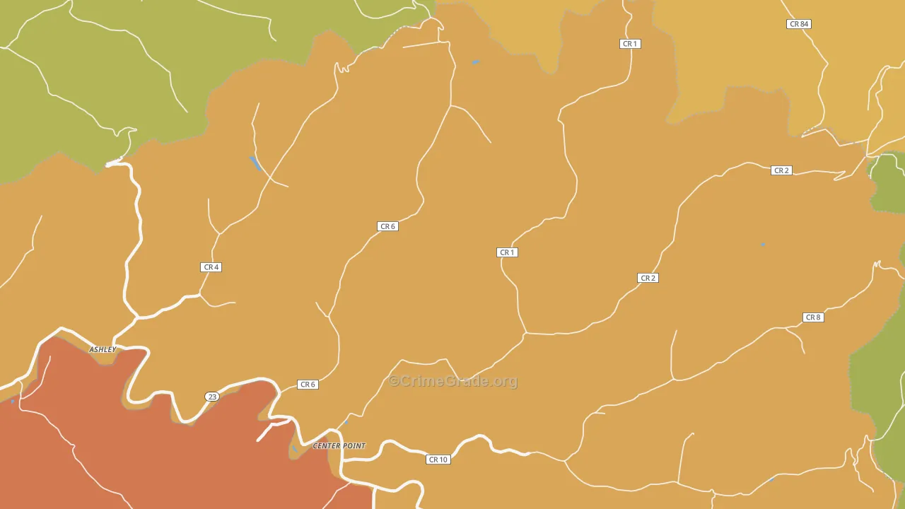 26339, WV Map of Drug-Related Crime Rates
