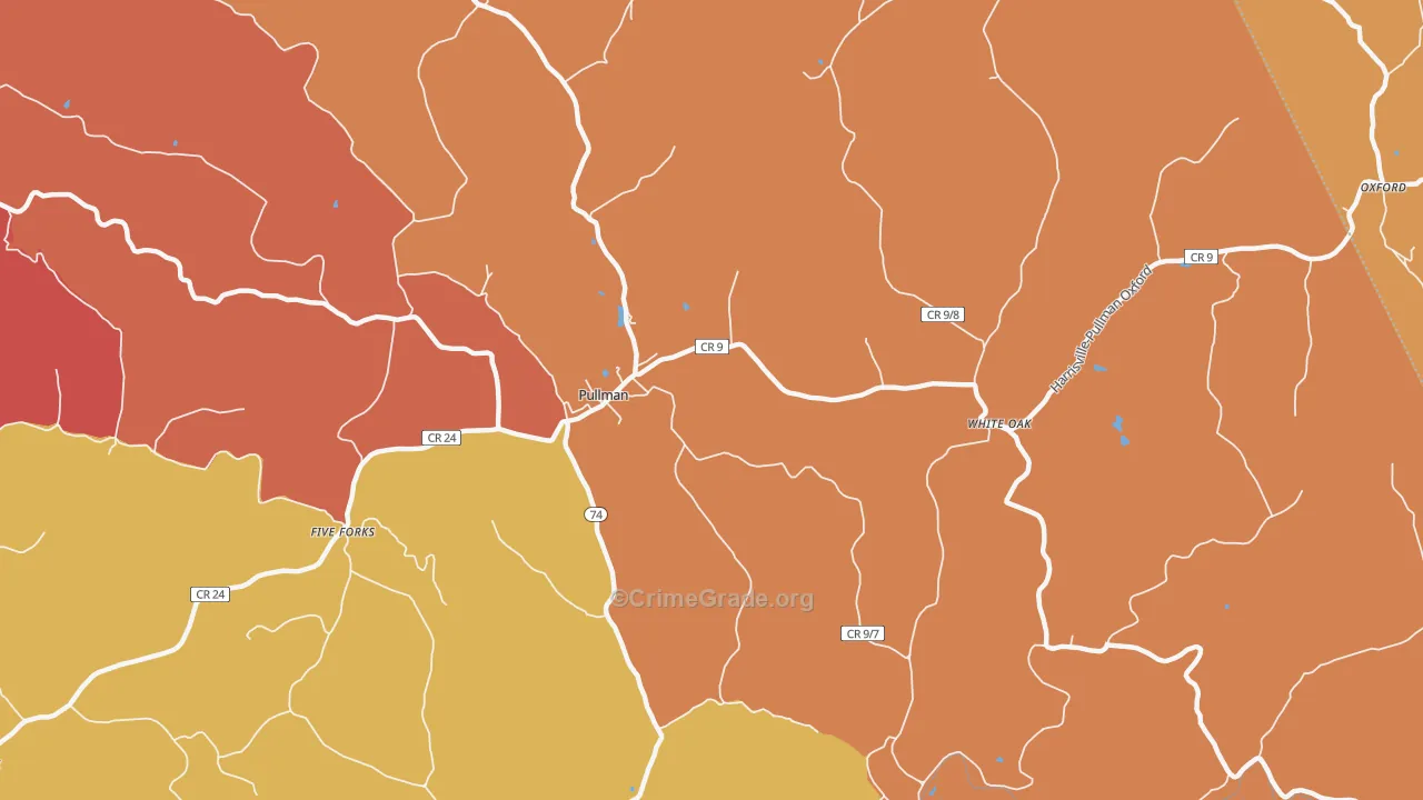 26421, WV Map of Drug-Related Crime Rates