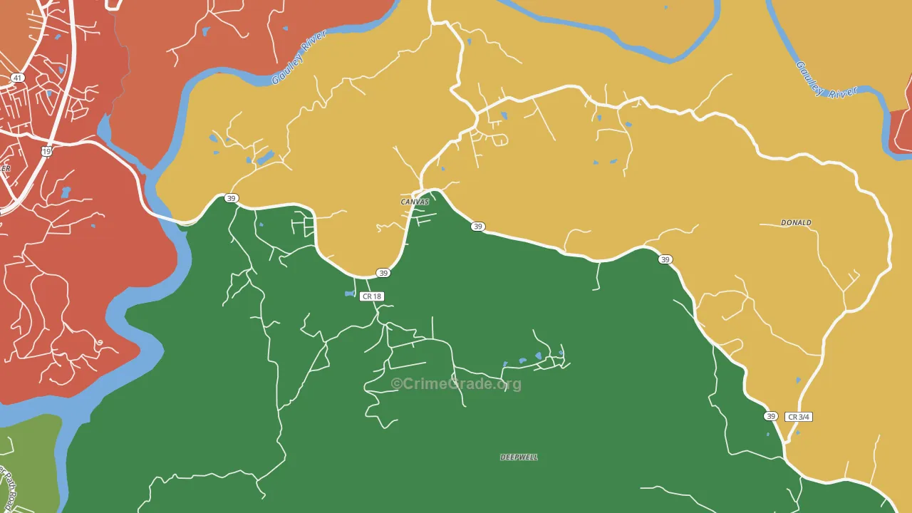 26662, WV Map of Drug-Related Crime Rates