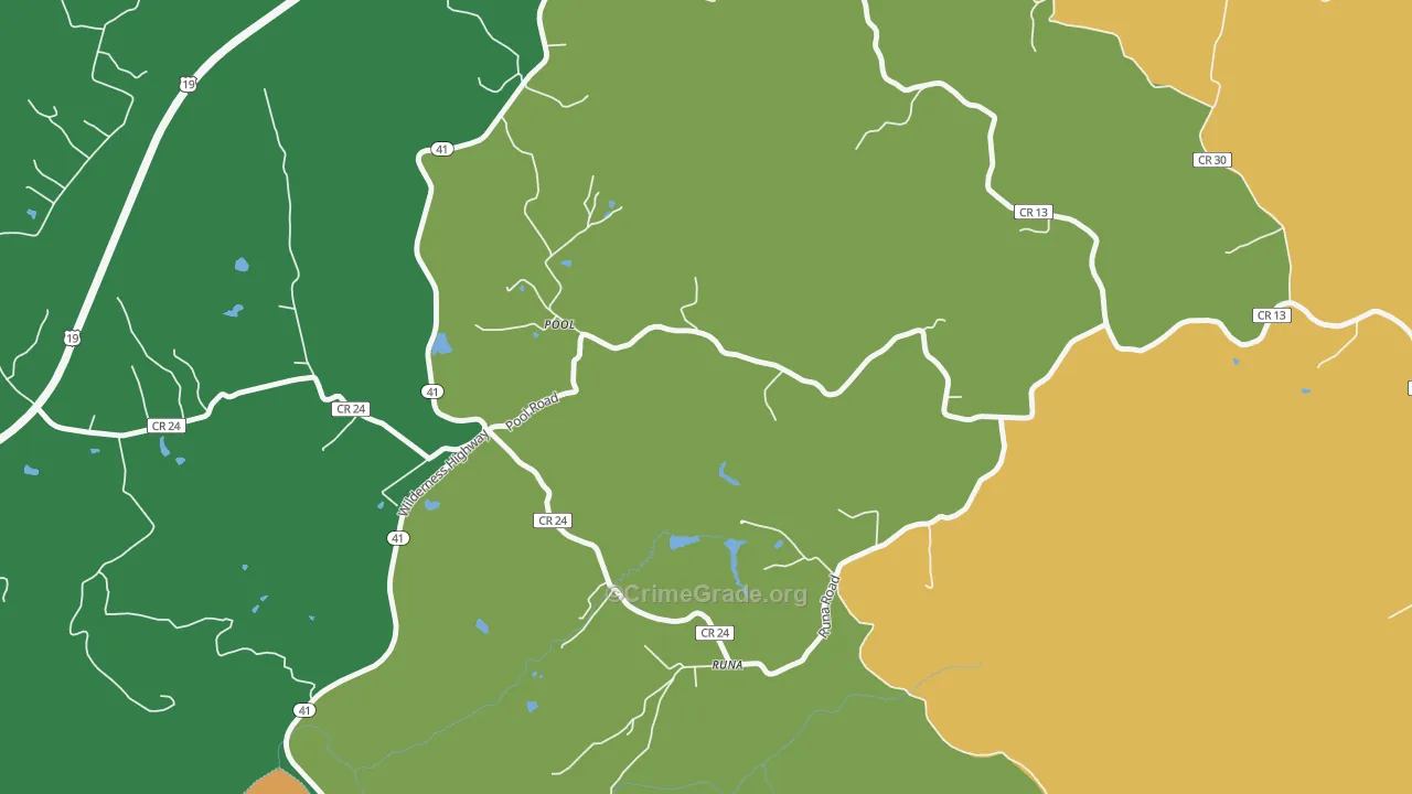 26684, WV Map of Drug-Related Crime Rates