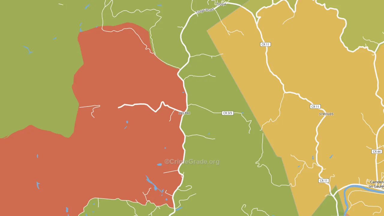 26691, WV Map of Drug-Related Crime Rates