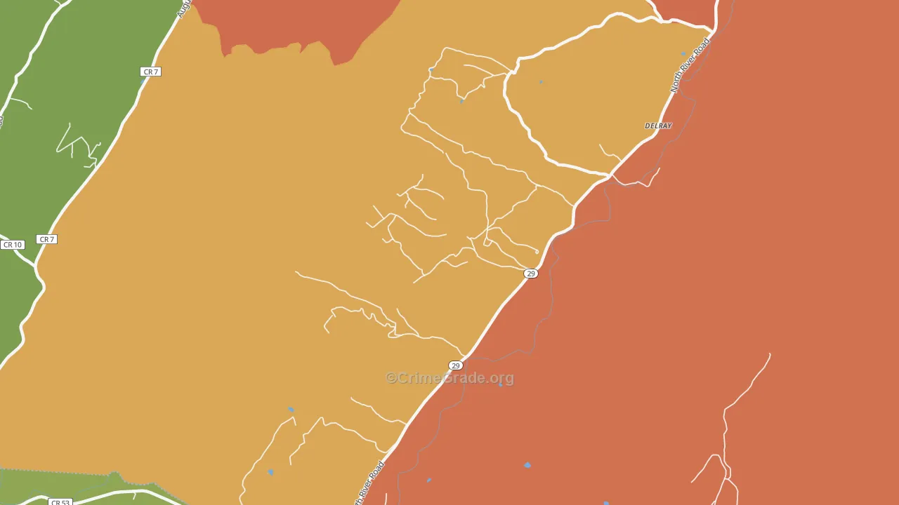 26714, WV Map of Drug-Related Crime Rates