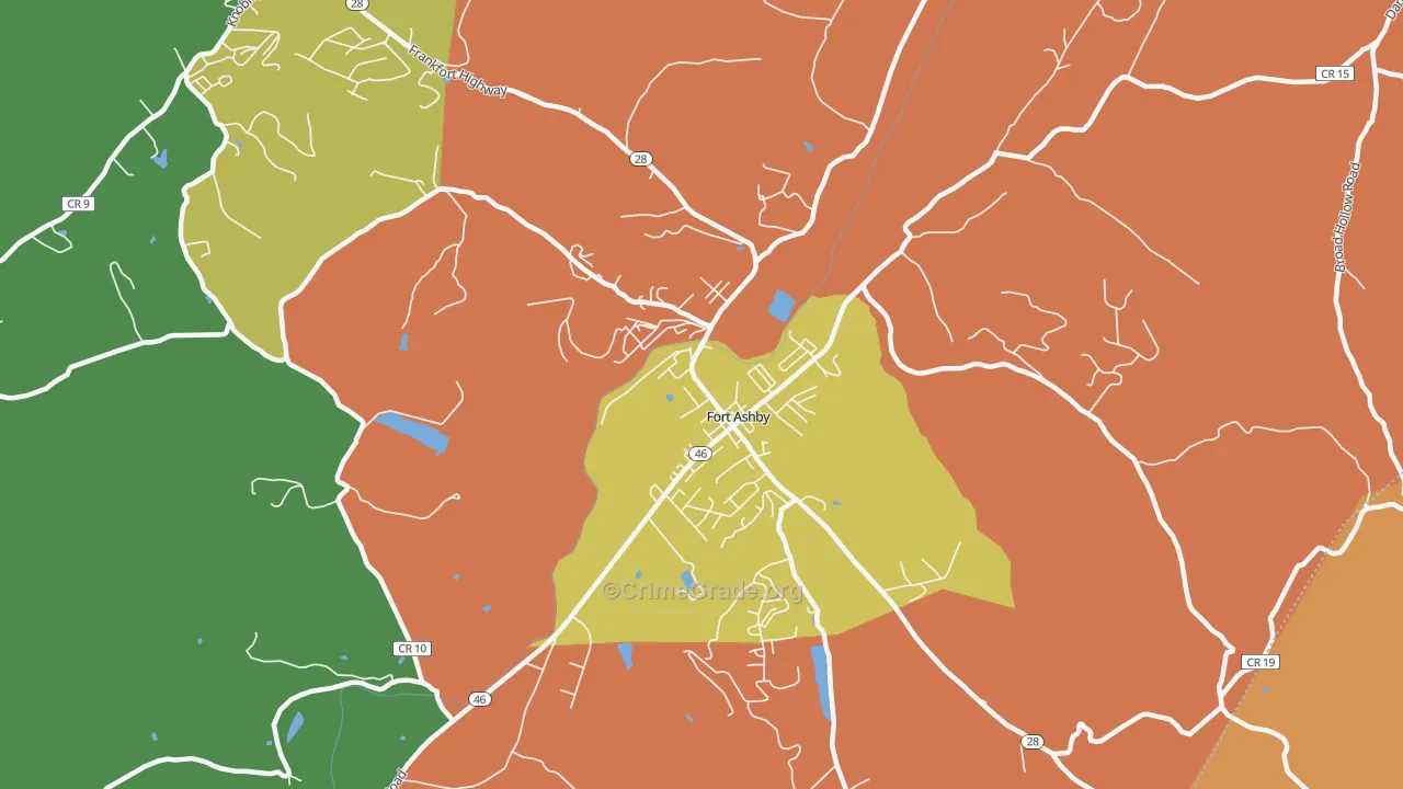 26719, WV Map of Drug-Related Crime Rates