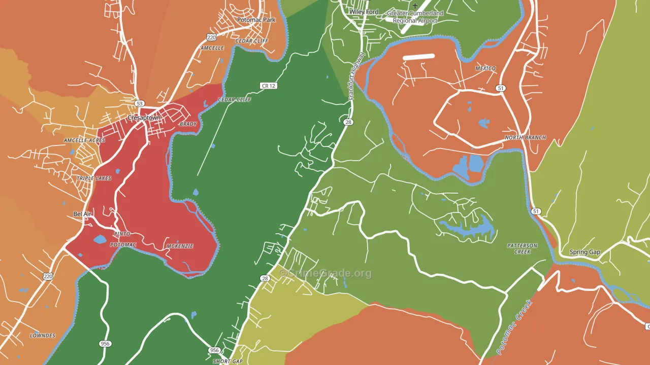 26753, WV Map of Drug-Related Crime Rates