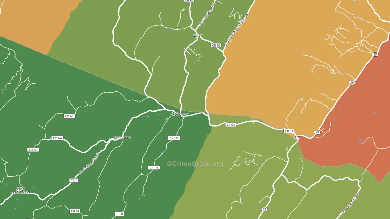 26755, WV Map of Drug-Related Crime Rates