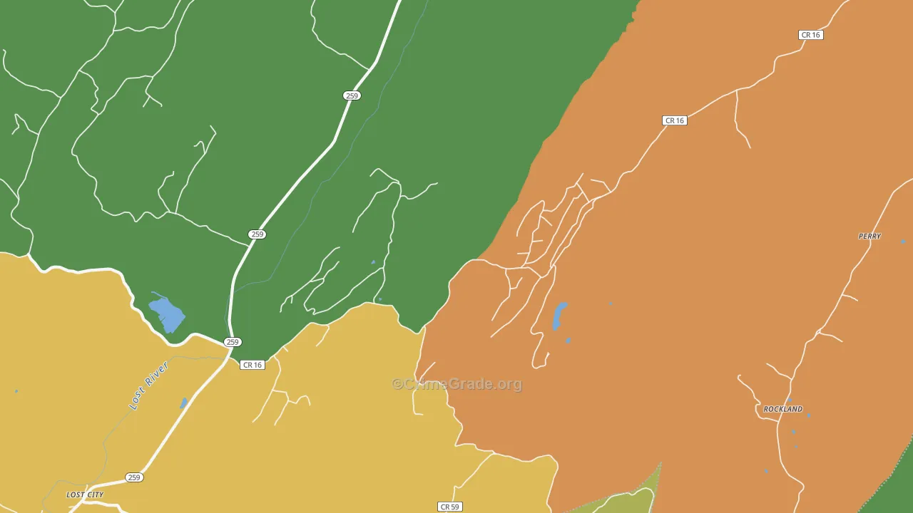 26810, WV Map of Drug-Related Crime Rates