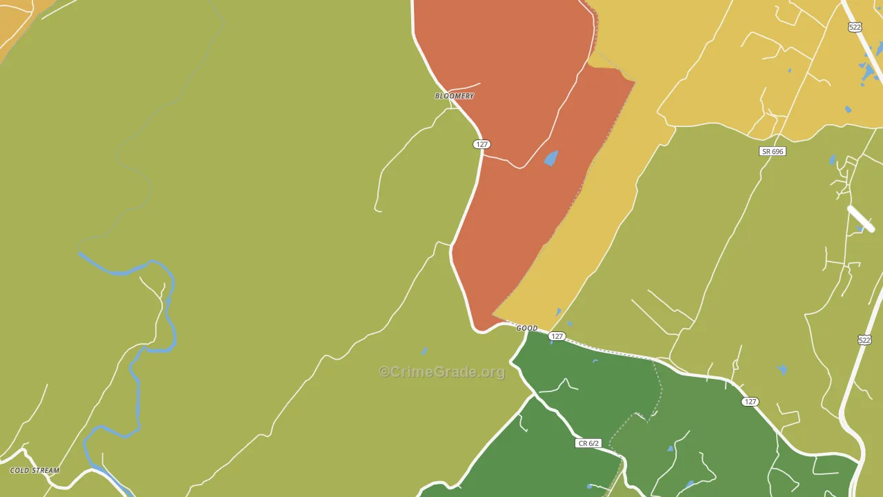 26817, WV Map of Drug-Related Crime Rates