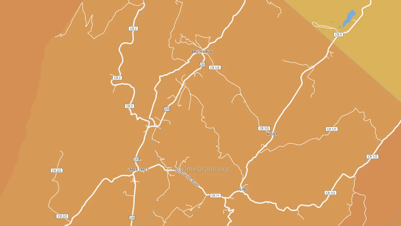 26866, WV Map of Drug-Related Crime Rates