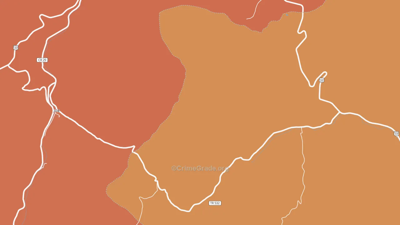 26886, WV Map of Drug-Related Crime Rates