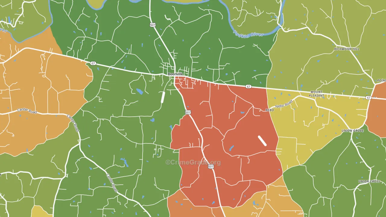 27011, NC Map of Drug-Related Crime Rates