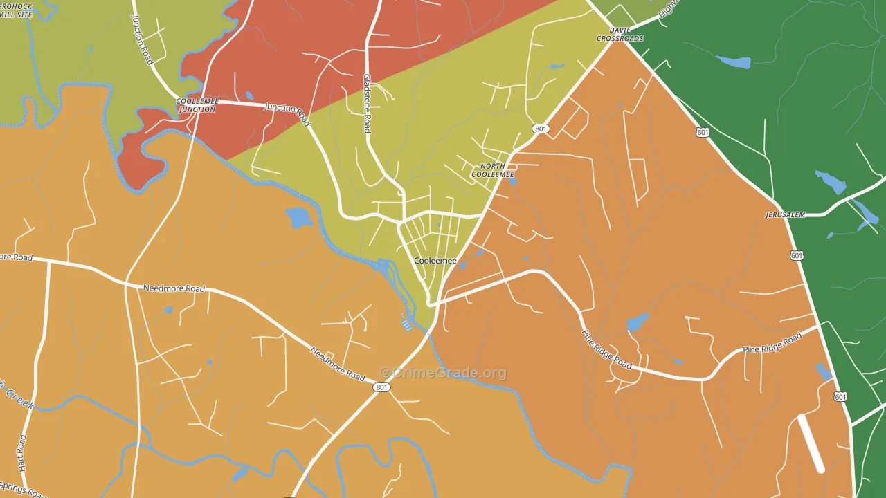 27014, NC Map of Drug-Related Crime Rates