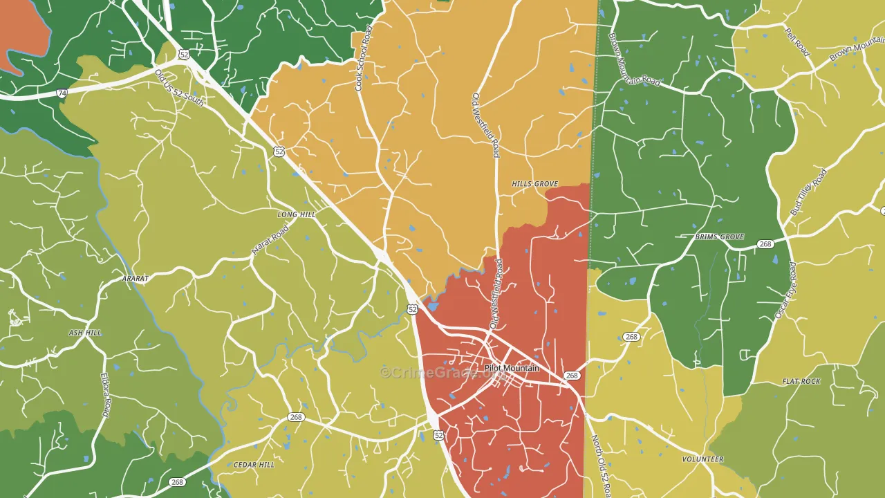 27041, NC Map of Drug-Related Crime Rates