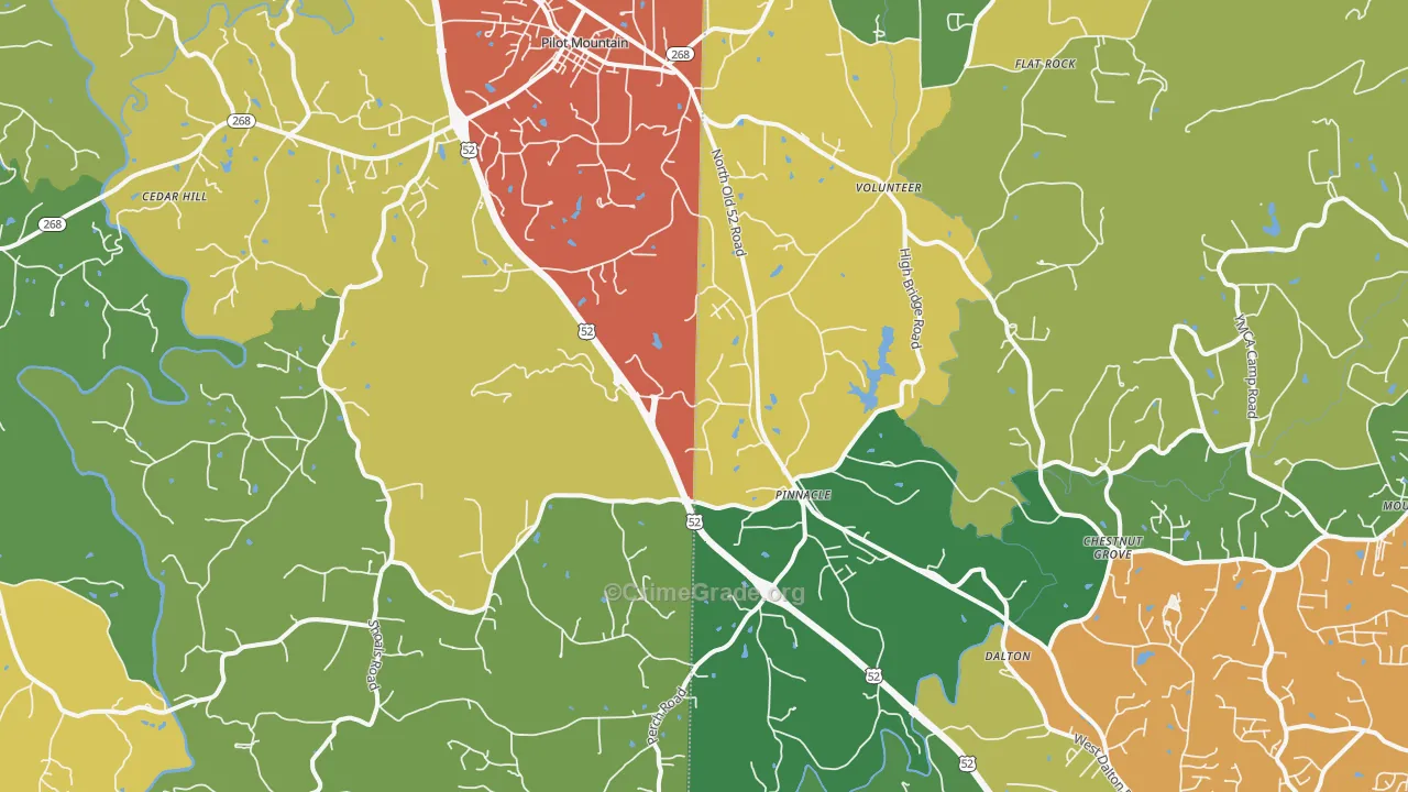 27043, NC Map of Drug-Related Crime Rates
