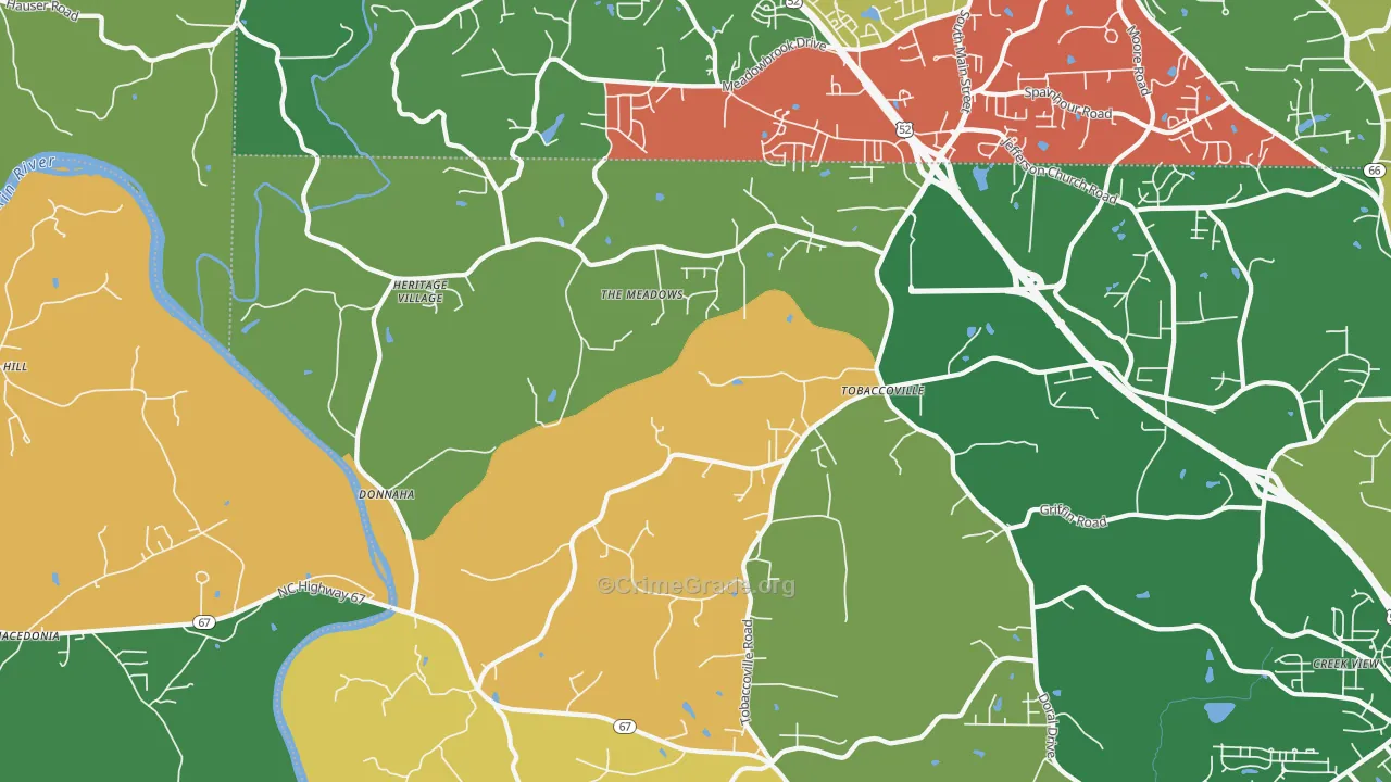 27050, NC Map of Drug-Related Crime Rates
