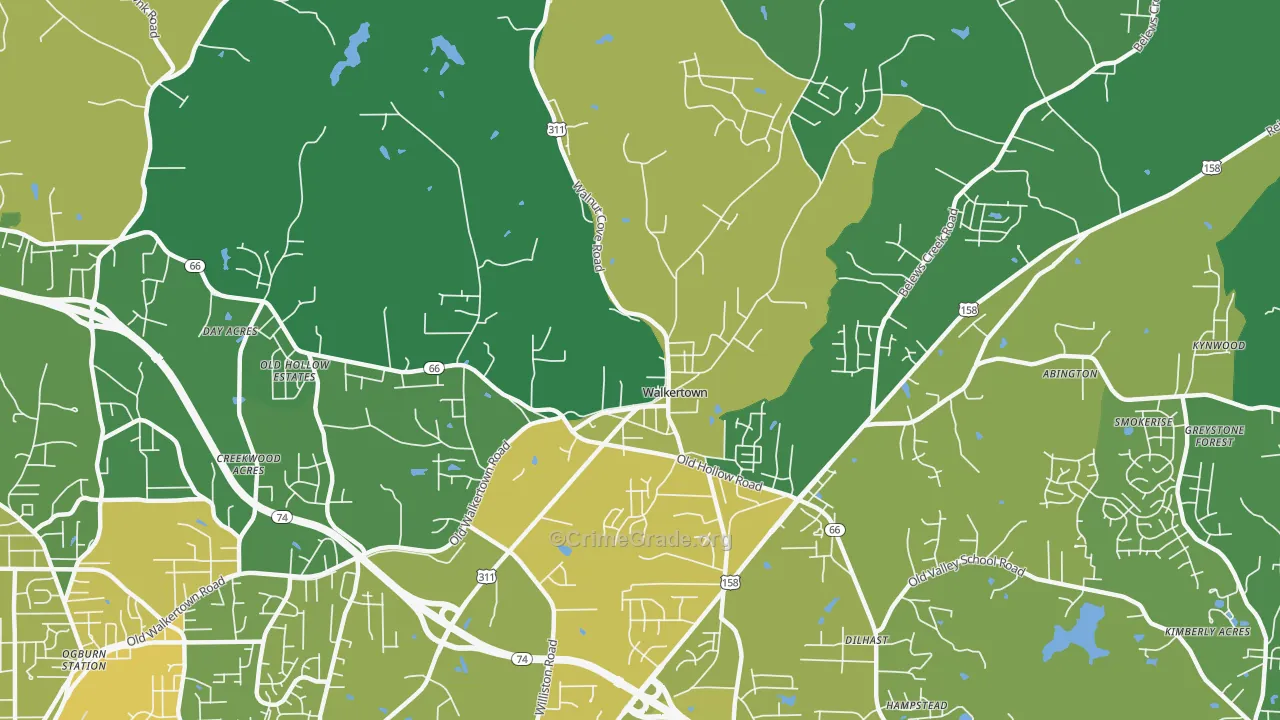 27051, NC Map of Drug-Related Crime Rates