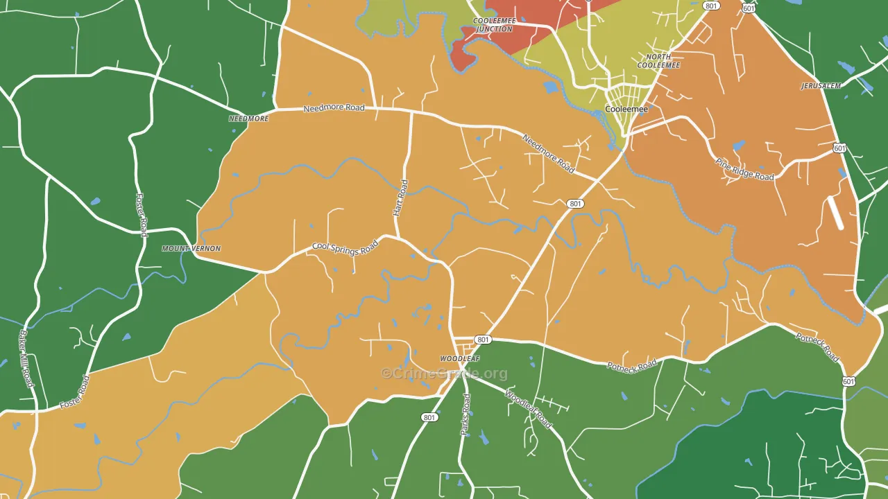 27054, NC Map of Drug-Related Crime Rates