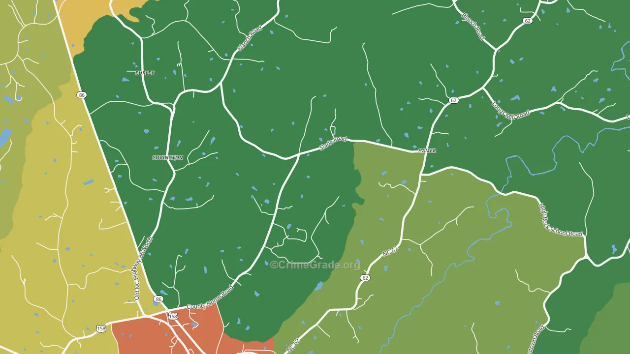 27212, NC Map of Drug-Related Crime Rates