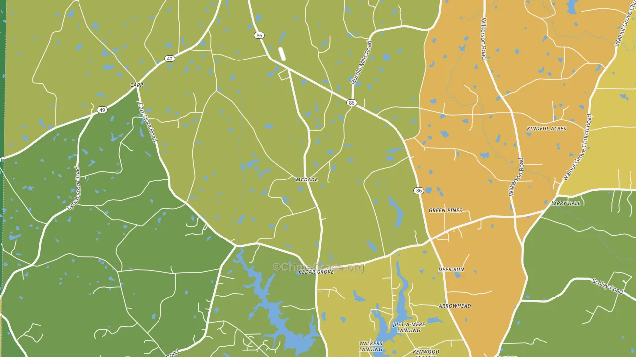 27231, NC Map of Drug-Related Crime Rates