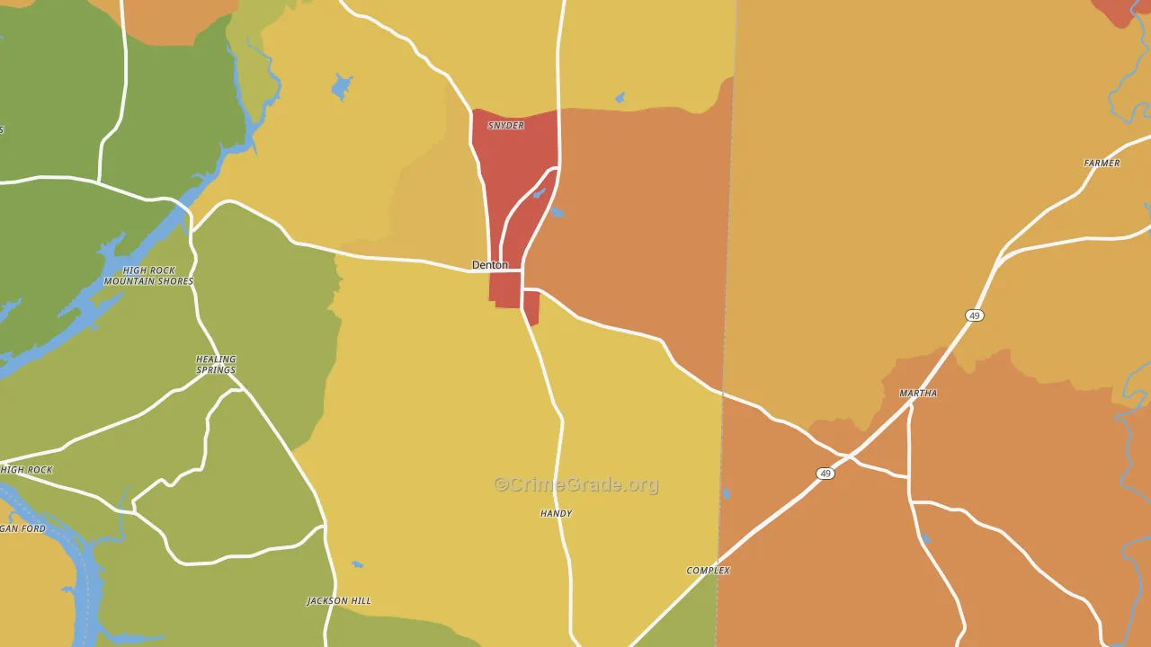 27239, NC Map of Drug-Related Crime Rates