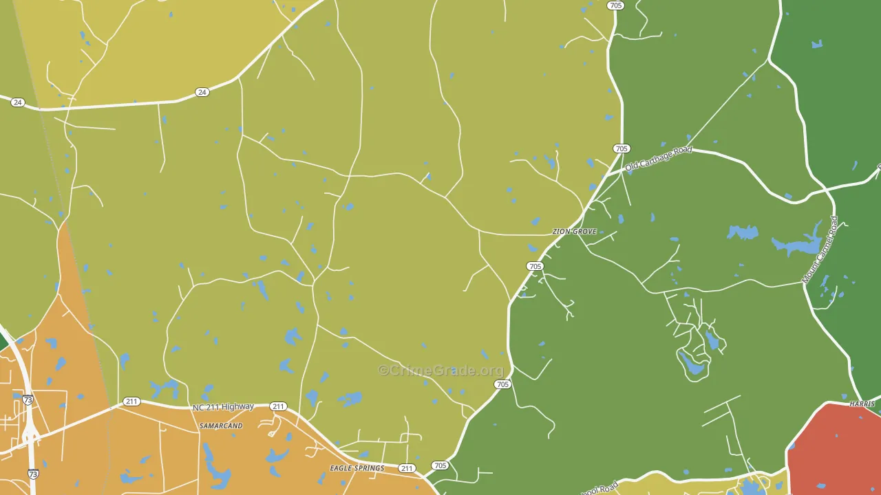 27242, NC Map of Drug-Related Crime Rates