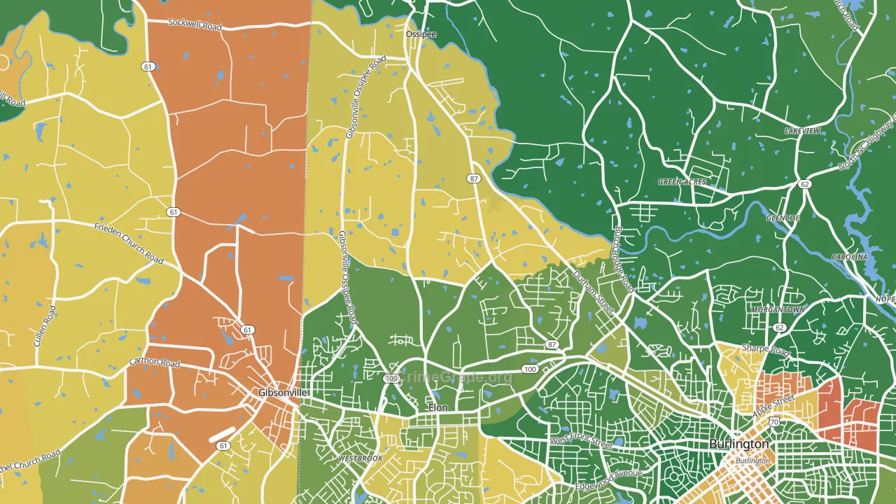 27244, NC Map of Drug-Related Crime Rates