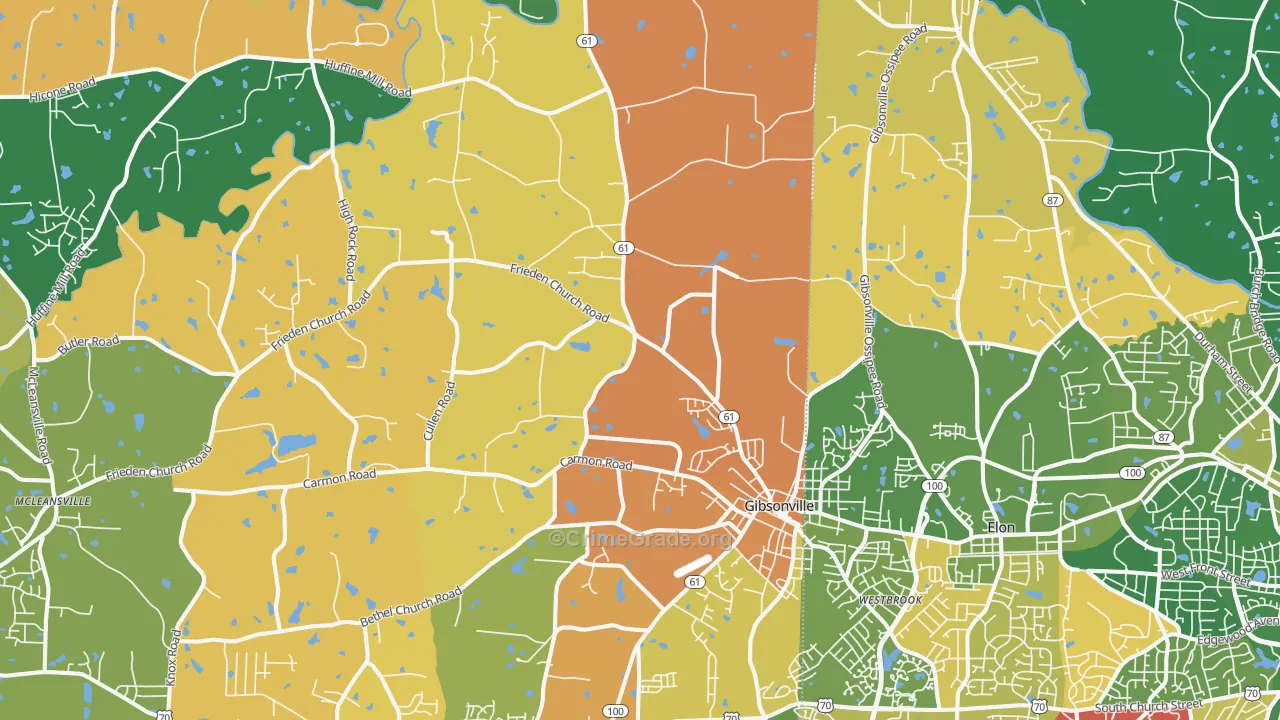 27249, NC Map of Drug-Related Crime Rates