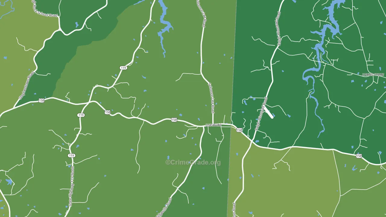 27291, NC Map of Drug-Related Crime Rates