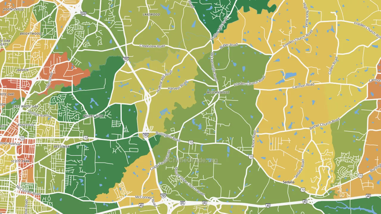 27301, NC Map of Drug-Related Crime Rates
