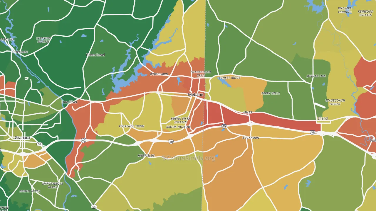 27302, NC Map of Drug-Related Crime Rates