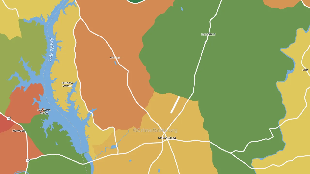 27306, NC Map of Drug-Related Crime Rates