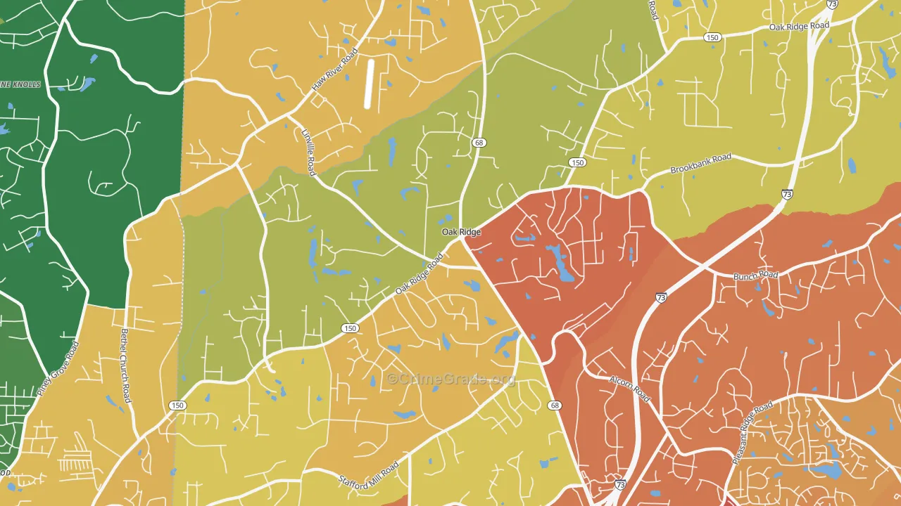 27310, NC Map of Drug-Related Crime Rates