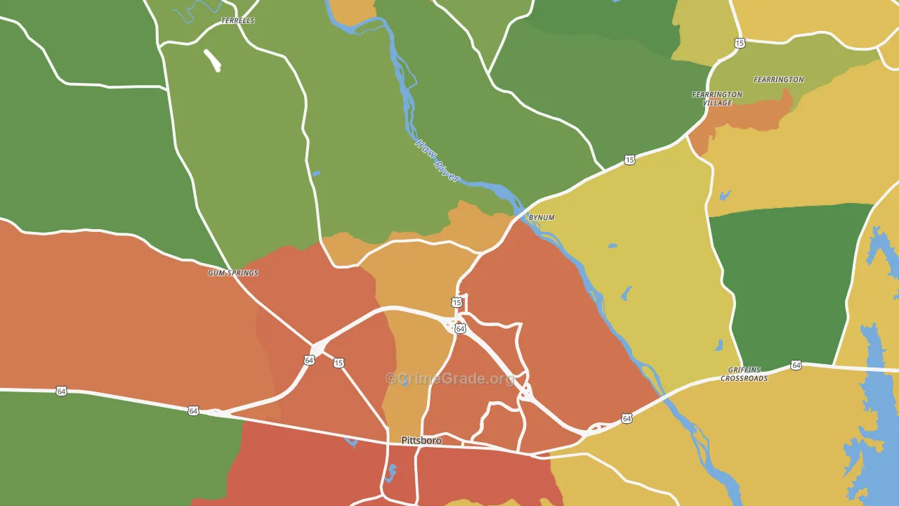 27312, NC Map of Drug-Related Crime Rates
