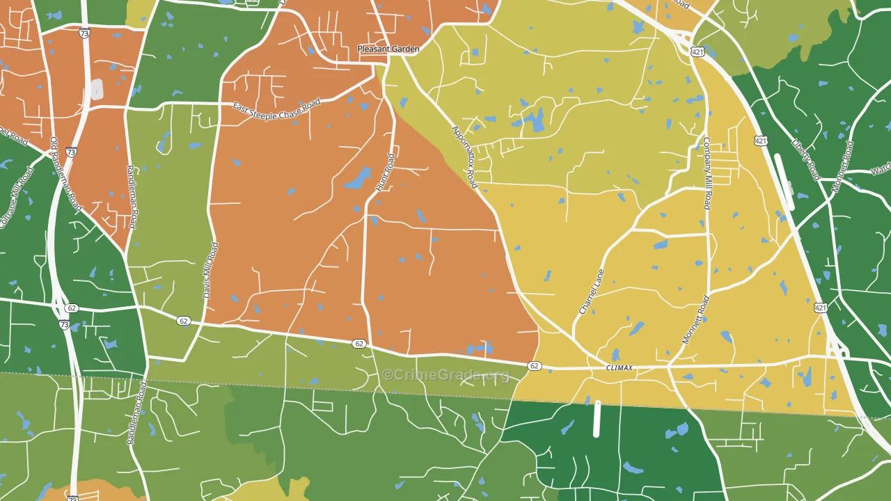 27313, NC Map of Drug-Related Crime Rates