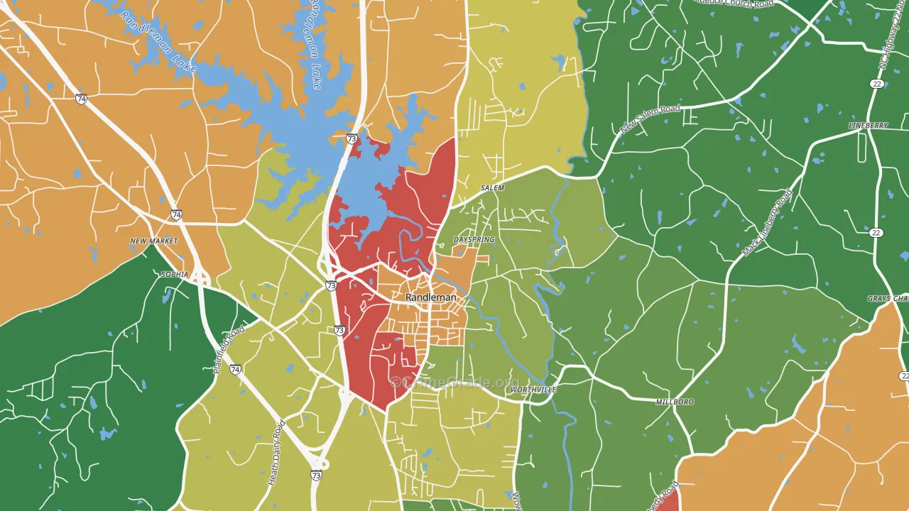 27317, NC Map of Drug-Related Crime Rates